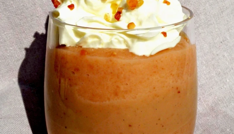 verrine de poires, spéculoos et crème de marron