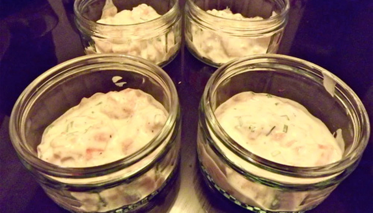 Verrine de saumon façon “sushi"