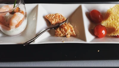 Verrines autour du saumon