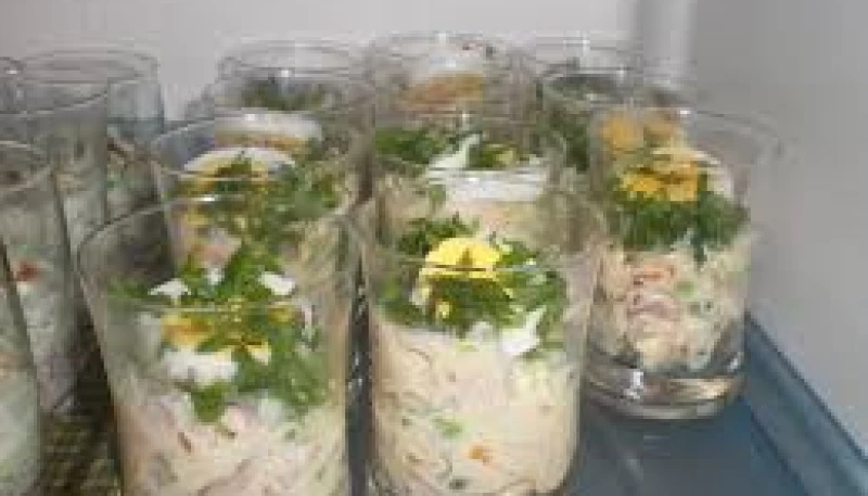 verrines de macédoine de légumes