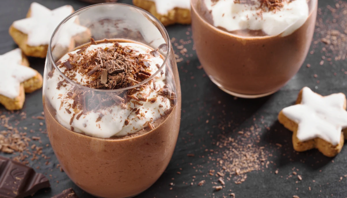 Verrines de mousse au chocolat