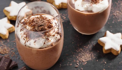 Verrines de mousse au chocolat