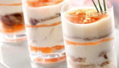 Verrines de saumon au citron vert