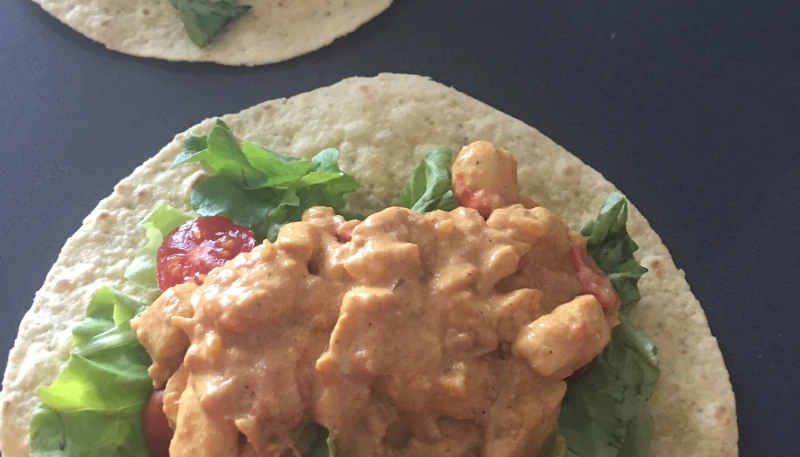 Wrap au poulet sans gluten