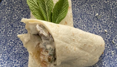 Wrap aubergine/patate douce