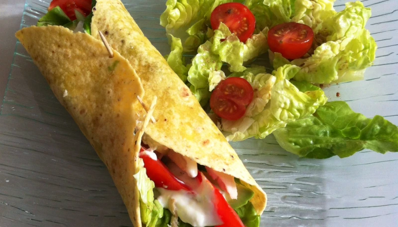 Wrap thon mayonnaise crudités