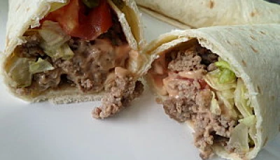 Wraps boeuf crudités