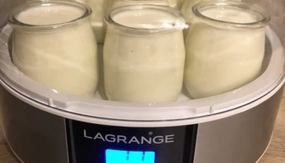 Yaourts à la yaourtière au lait demi-écrémé