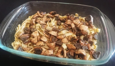 One pot pasta aux champignons frais