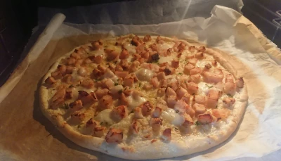 Pizza au poulet