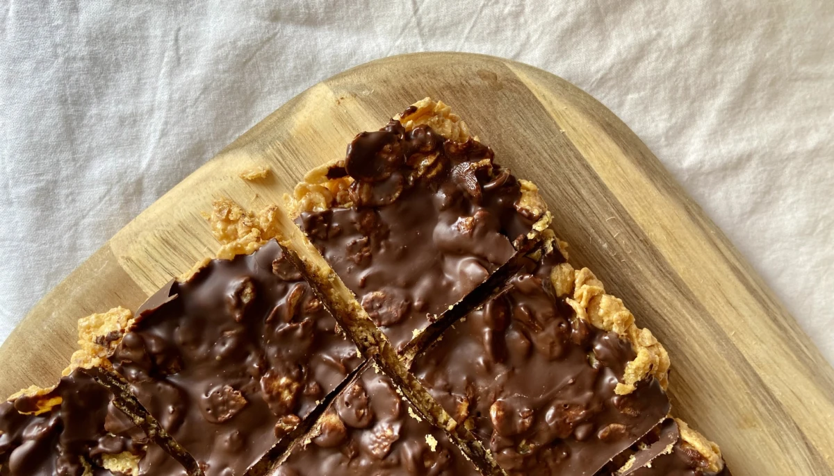 Carrés aux cornflakes et chocolat