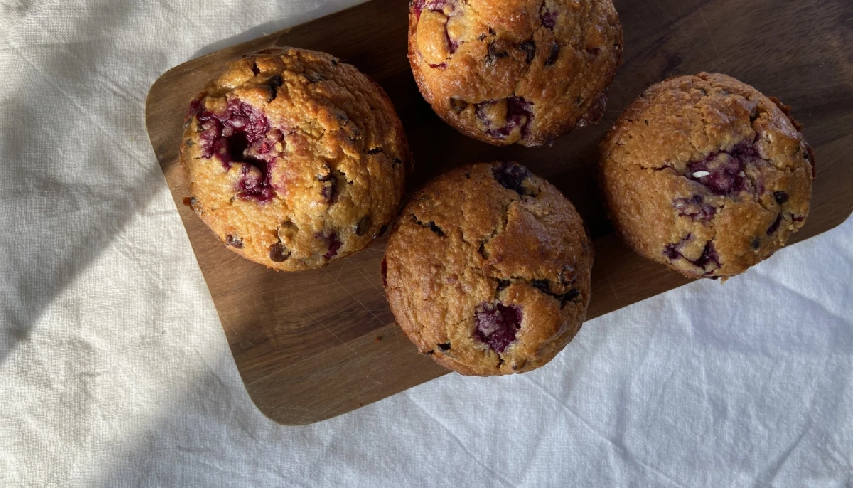 Muffins choco-framboise