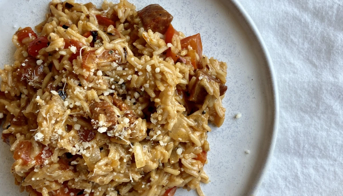 Risotto crémeux au chorizo