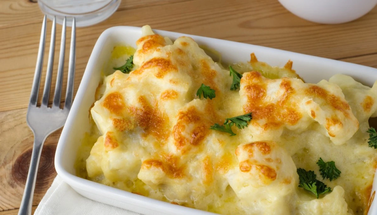 Gratin de chou-fleur au Brie