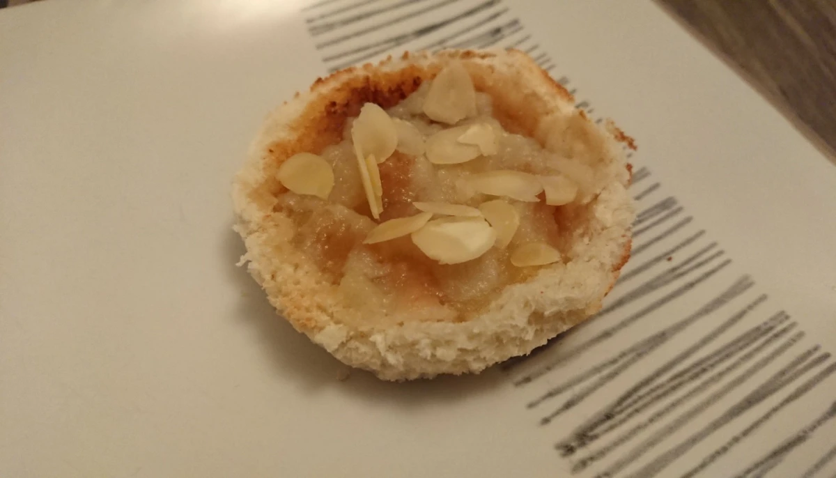 Tartelettes express poire/raisin/amandes