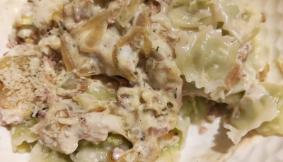 Ravioles du Dauphiné façon carbo