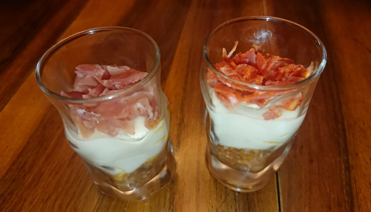 Verrines aux saveurs italiennes