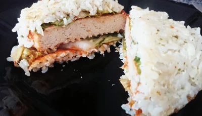 Burger au riz de konjac