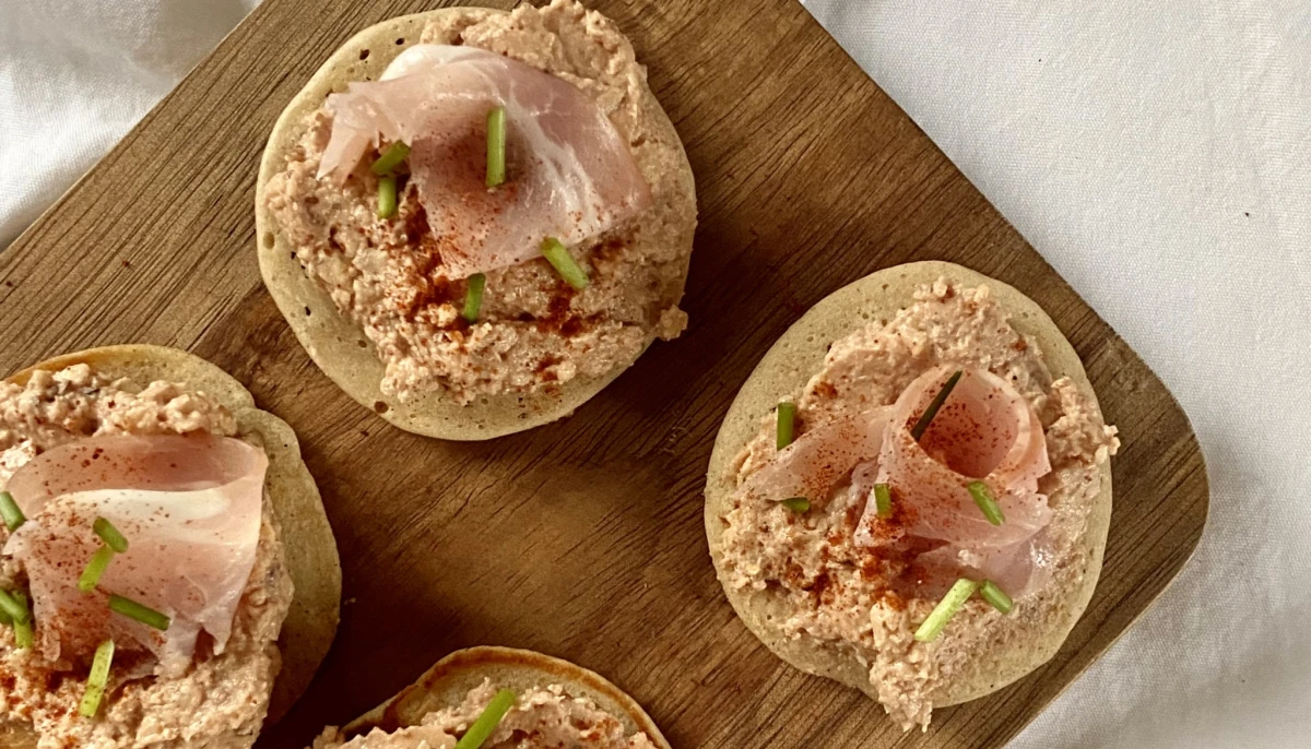 Blinis et tartinable végétal