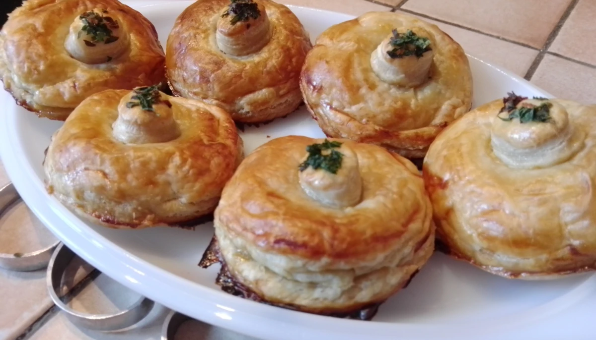 Feuilletés champignons/foie gras