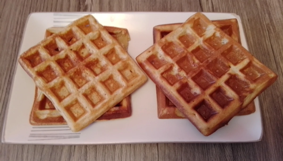 Gaufres sans pause à la vanille