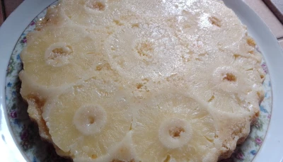 Gâteau renversé ananas/vanille