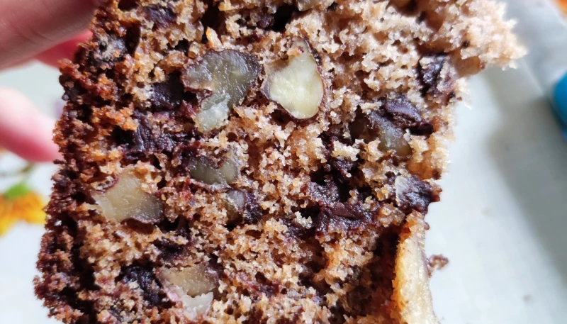 Cake noix et chocolat