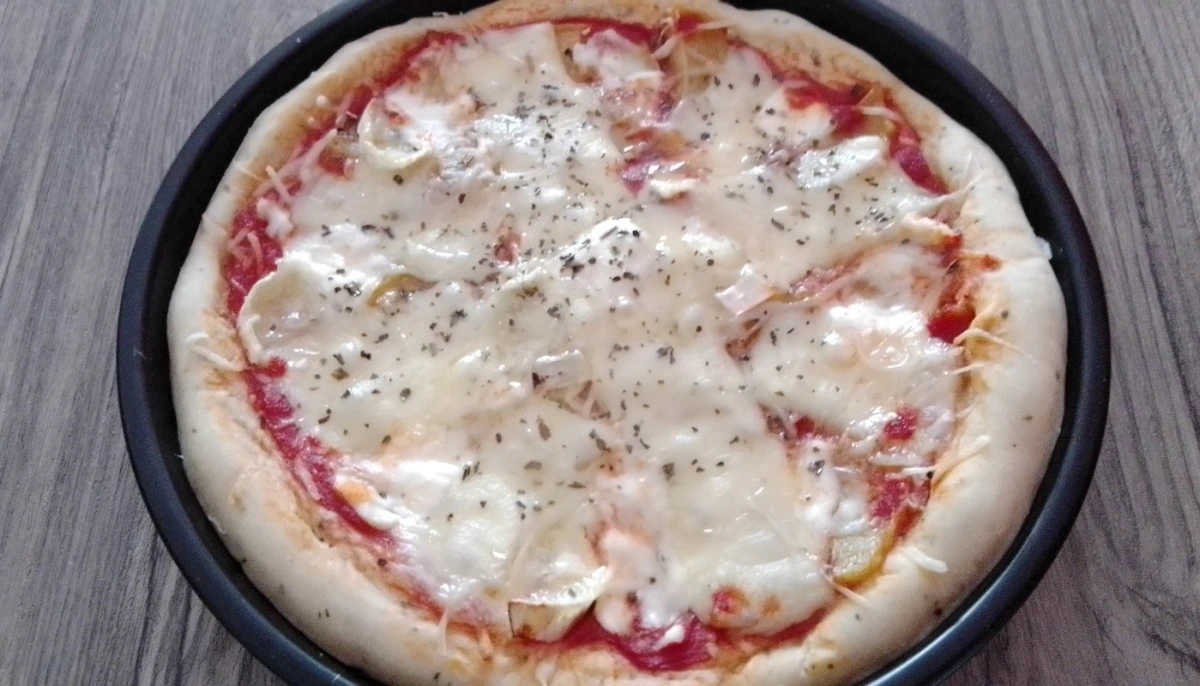 Pizza mozza édam et comté au Airfryer