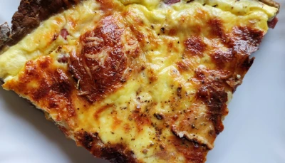 Tarte sarrasin aux lardons et saint-nectaire