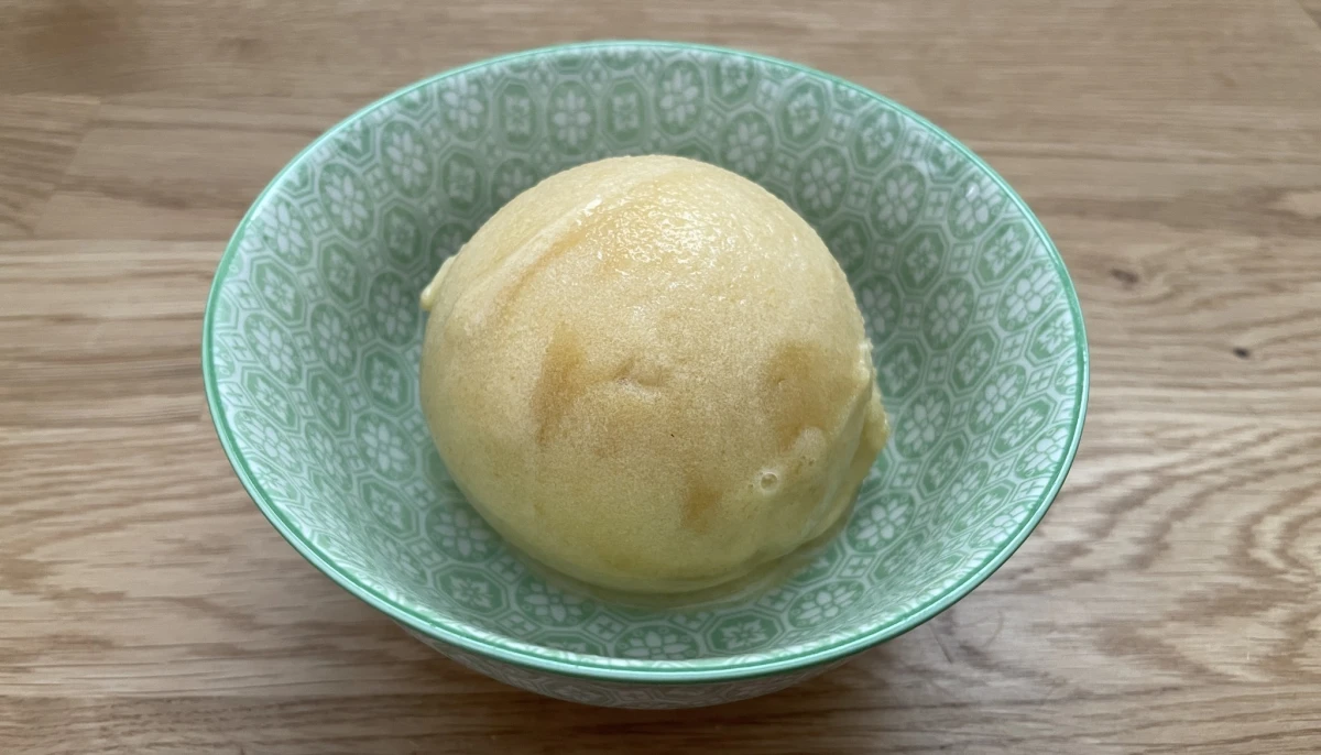 Sorbet à la pêche blanche