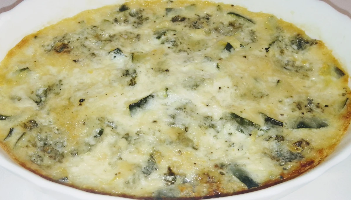 Flan de courgettes au bleu
