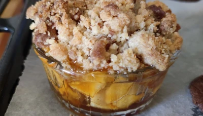 Crumble pommes spéculoos