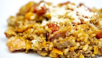 Risotto à la bolognaise