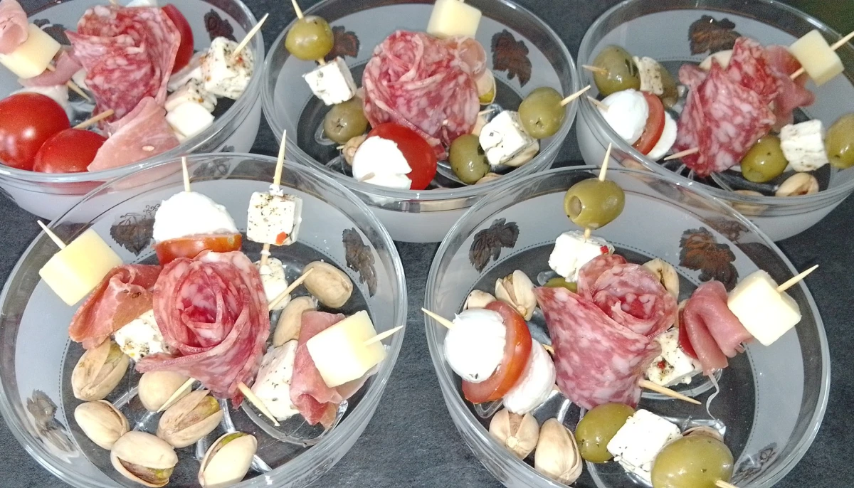 Coupelles apéritives gourmandes