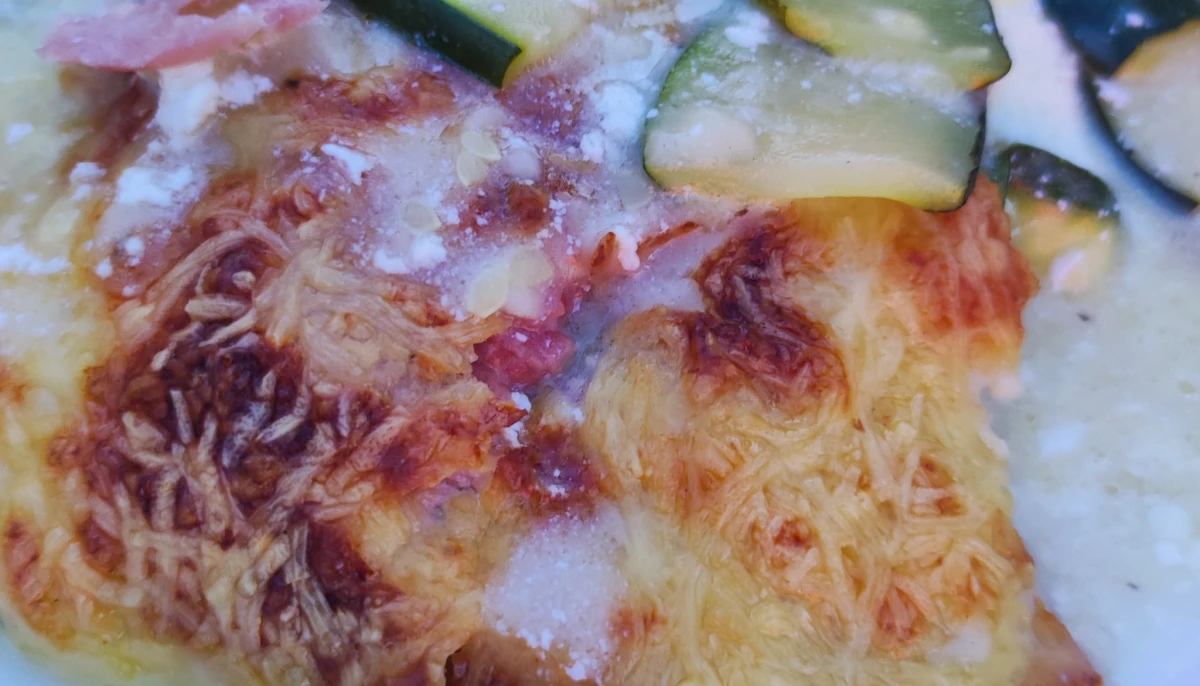 Lasagnes de courgettes jambon et ricotta
