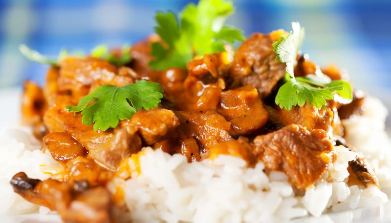 Filet mignon de porc au lait de coco