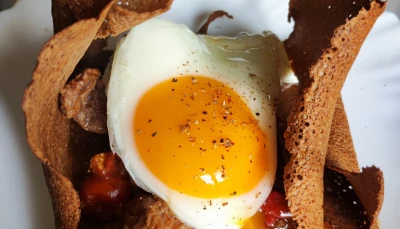 Galette de sarrasin façon asiatique