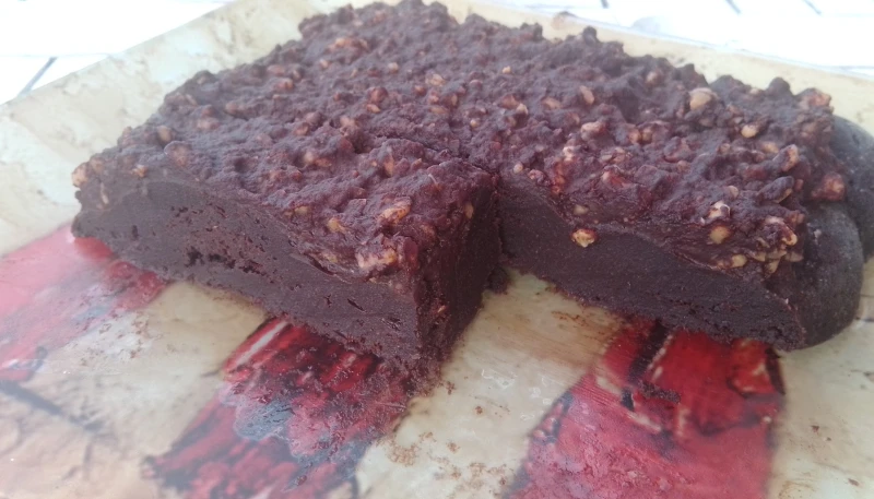 Moelleux au chocolat et cacahuètes