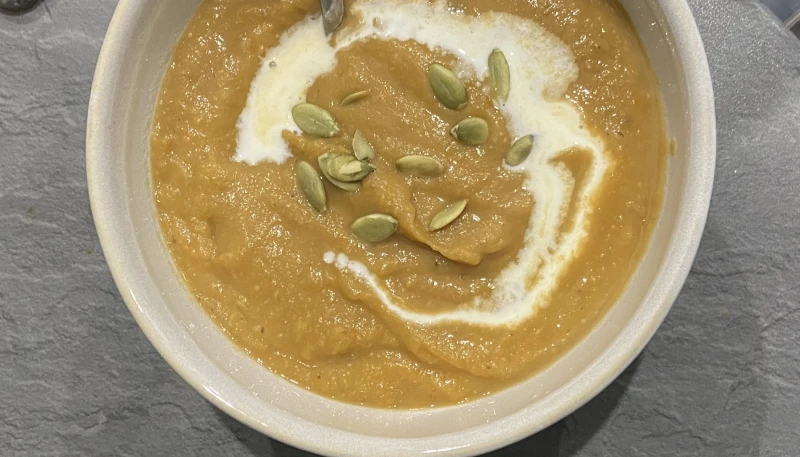 Velouté de butternut et chataignes