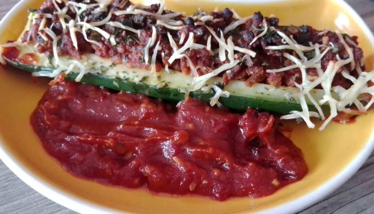 Courgette farcie vegan