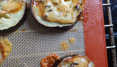 Aubergines au Bleu de Gex
