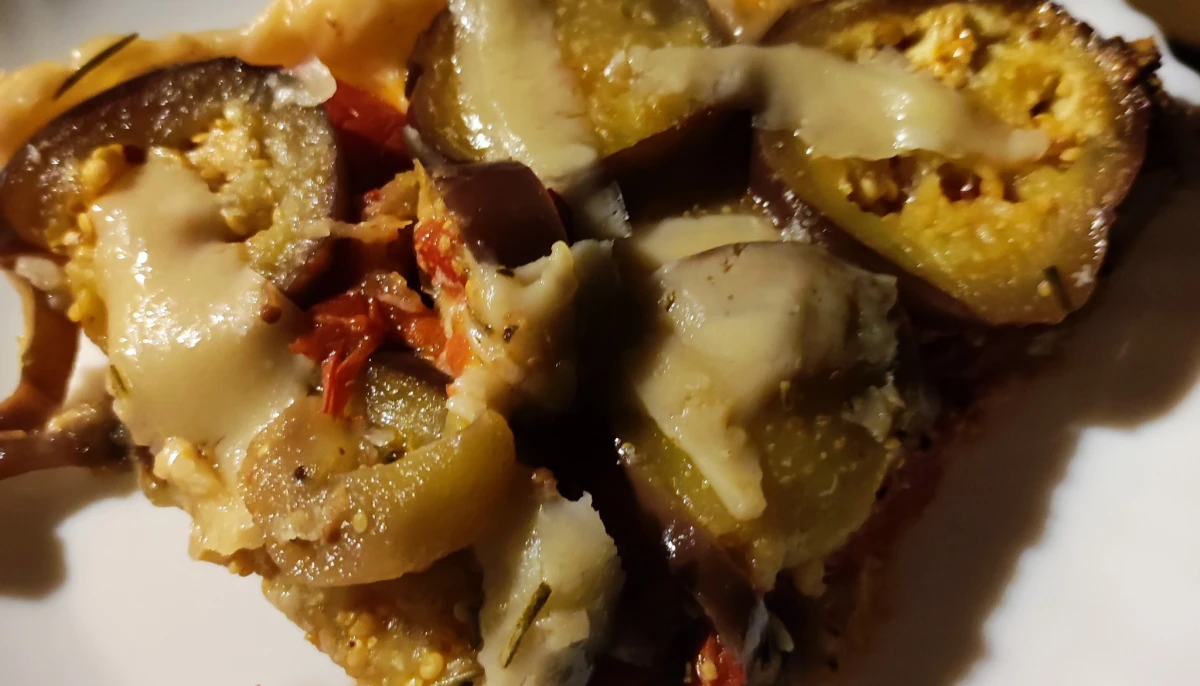 Tarte façon tatin tomate aubergine