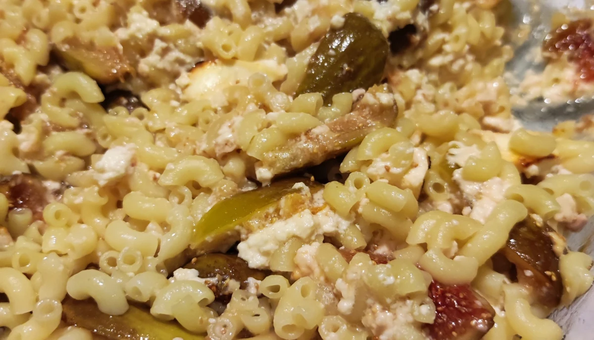 Coquillettes feta figues miel