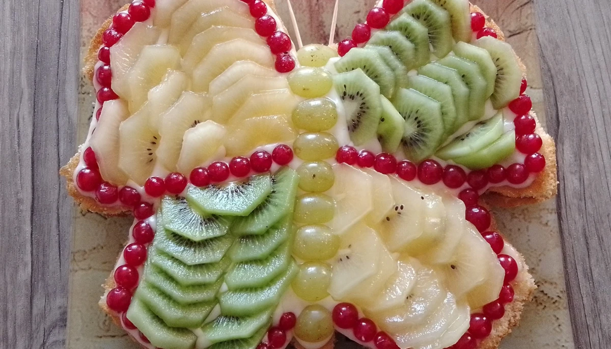 Papillon fruité à la crème pâtissière
