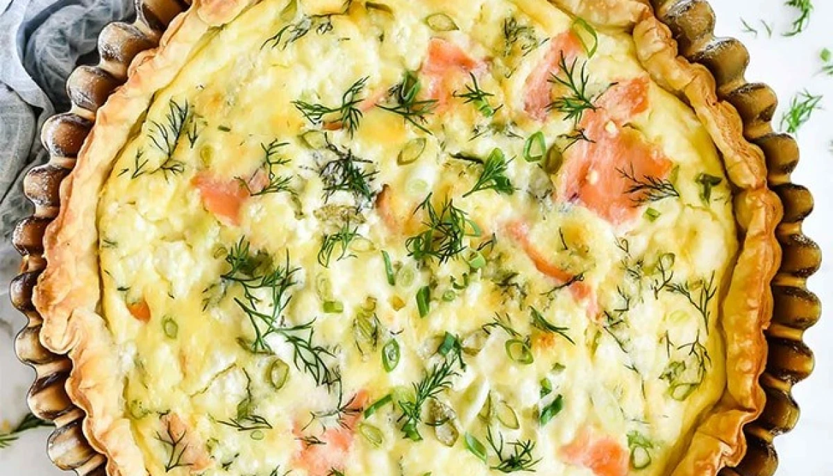 Quiche saumon et courgettes