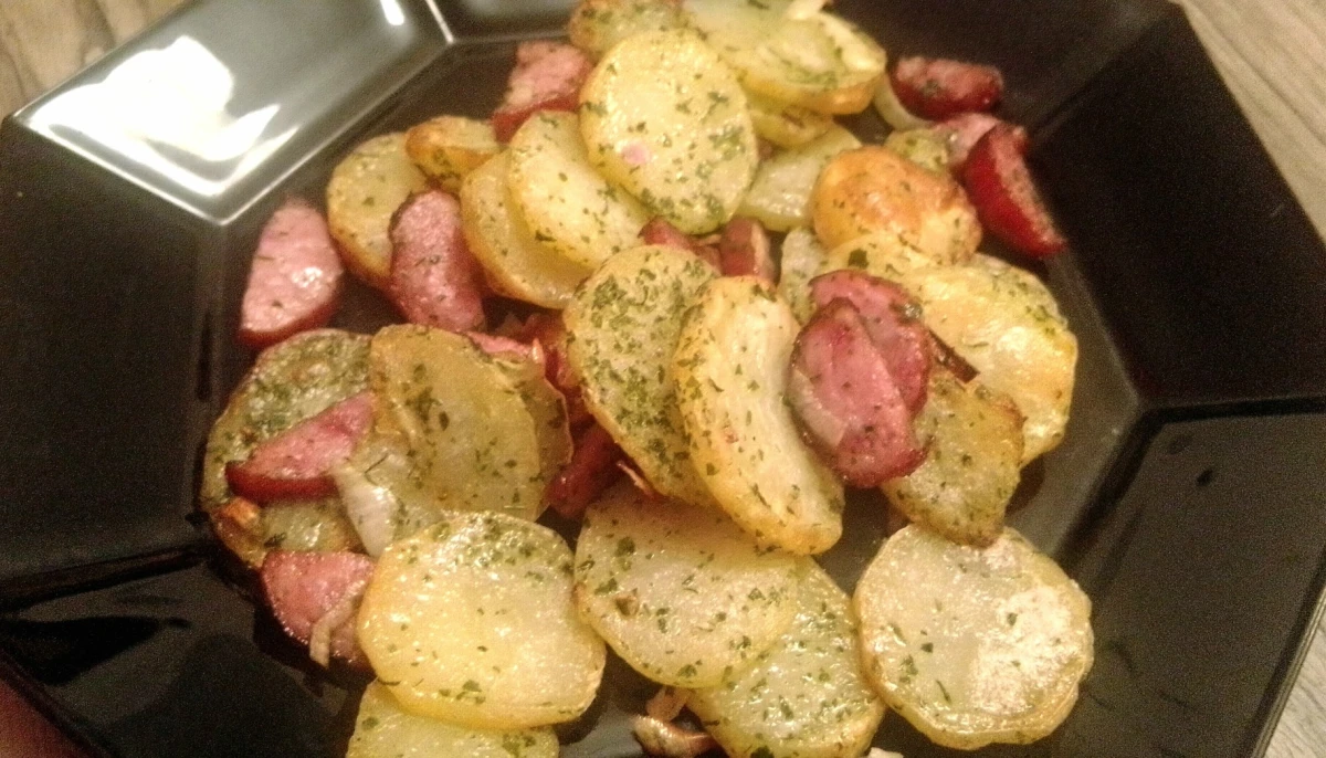 Poêlée gourmande à la saucisse de Morteau