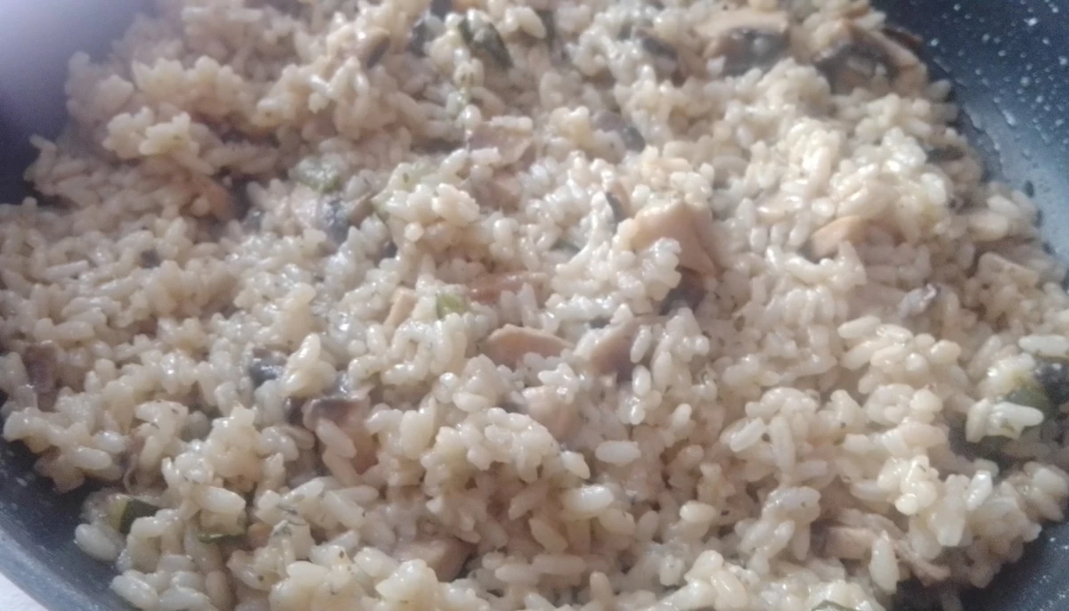 Risotto crémeux aux champignons frais