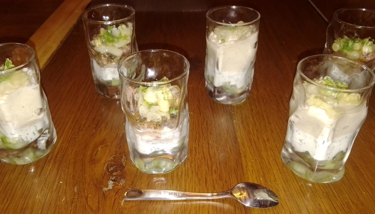 Verrines quatre saveurs