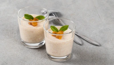 Mousse au kaki et clémentine