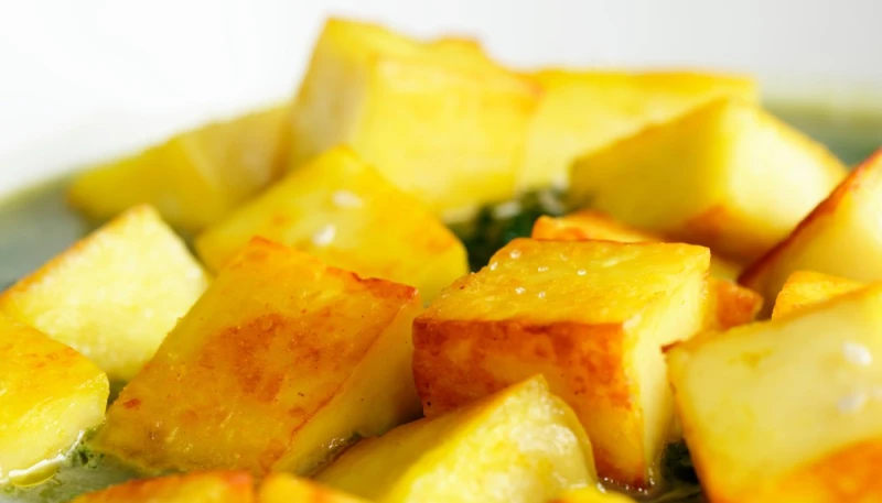 Pâtisson aux pommes et curry